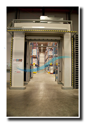  air curtain cold storage distribution centre Spar