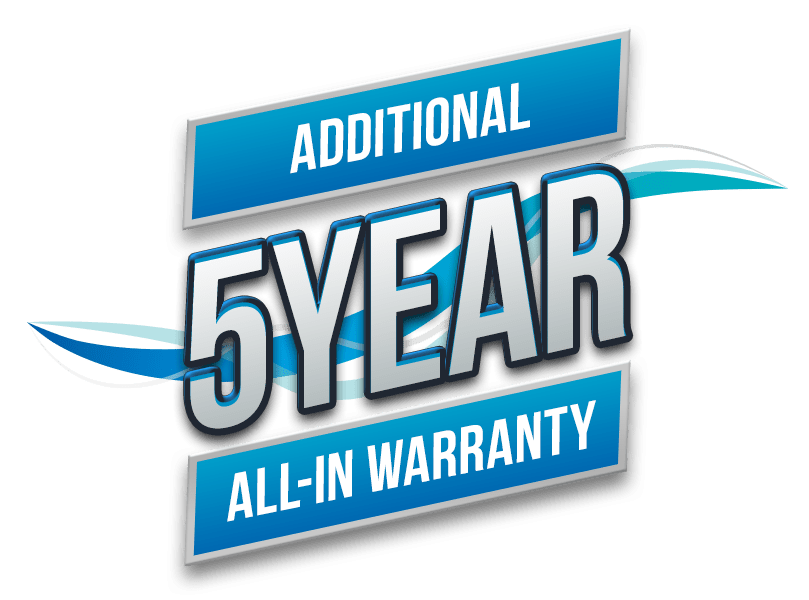 5 year all-in warranty